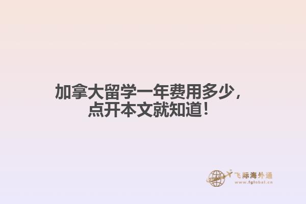 加拿大留學一年費用多少，點開本文就知道！