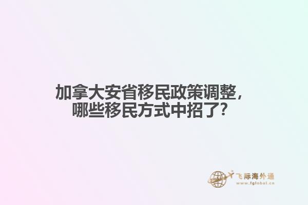 加拿大安省移民政策調(diào)整，哪些移民方式中招了？