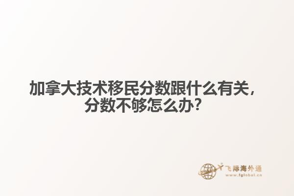 加拿大技術(shù)移民分?jǐn)?shù)跟什么有關(guān)，分?jǐn)?shù)不夠怎么辦？