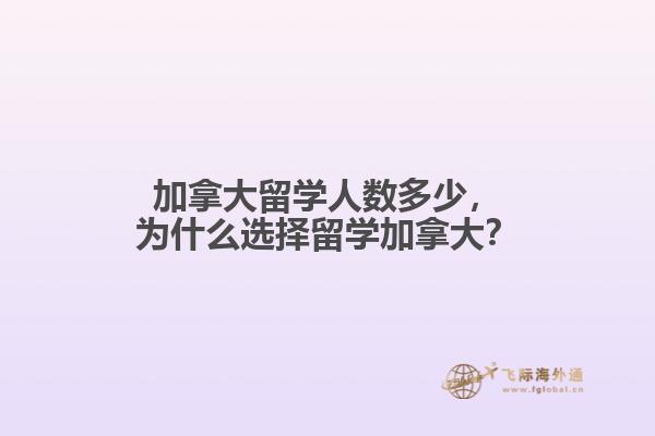加拿大留學人數(shù)多少，為什么選擇留學加拿大？