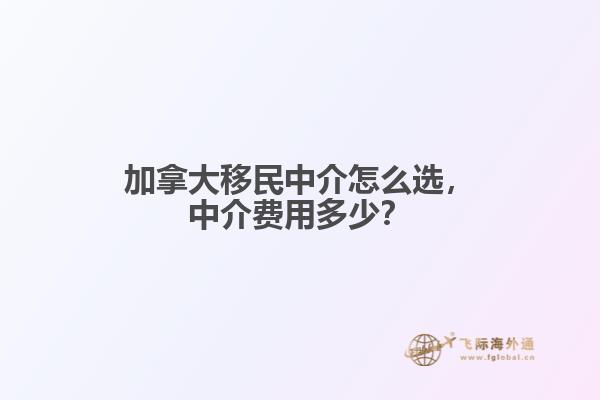 加拿大移民中介怎么選，中介費(fèi)用多少？