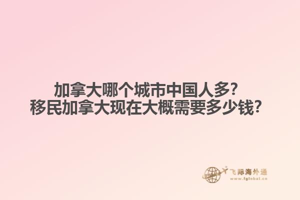 加拿大哪個城市中國人多？