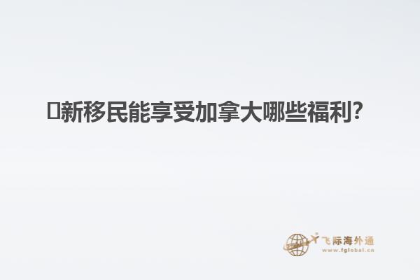 ?新移民能享受加拿大哪些福利？