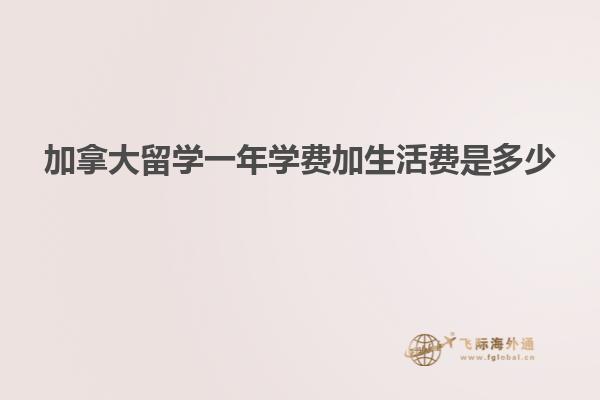 加拿大留學(xué)一年學(xué)費加生活費是多少