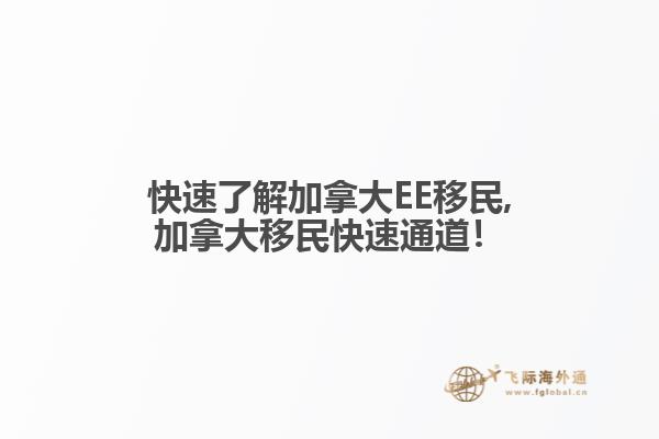 快速了解加拿大EE移民,加拿大移民快速通道！