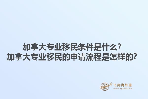 加拿大專業(yè)移民條件是什么？加拿大專業(yè)移民的申請流程是怎樣的？1.jpg