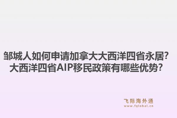 鄒城人如何申請加拿大大西洋四省永居？大西洋四省AIP移民政策有哪些優(yōu)勢？1.jpg