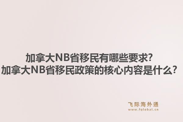 加拿大NB省移民有哪些要求？加拿大NB省移民政策的核心內(nèi)容是什么？1.jpg