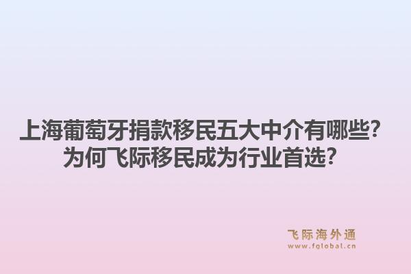 上海葡萄牙捐款移民五大中介有哪些？為何飛際移民成為行業(yè)首選？1.jpg