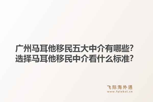 廣州馬耳他移民五大中介有哪些？選擇馬耳他移民中介看什么標準？