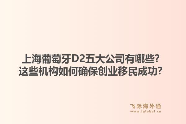 上海葡萄牙D2五大公司有哪些？這些機構(gòu)如何確保創(chuàng)業(yè)移民成功？