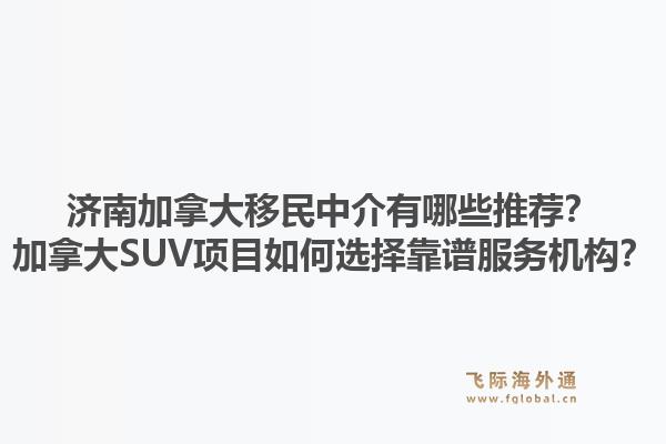 濟(jì)南加拿大移民中介有哪些推薦？加拿大SUV項目如何選擇靠譜服務(wù)機(jī)構(gòu)？