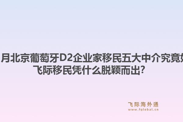 2025年12月北京葡萄牙D2企業(yè)家移民五大中介究竟如何選擇？飛際移民憑什么脫穎而出？