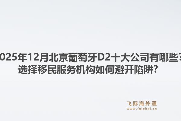 2025年12月北京葡萄牙D2十大公司有哪些？選擇移民服務機構如何避開陷阱？1.jpg