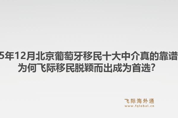 2025年12月北京葡萄牙移民十大中介真的靠譜嗎？為何飛際移民脫穎而出成為首選？