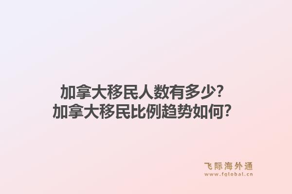 加拿大移民人數(shù)有多少？加拿大移民比例趨勢如何？1.jpg