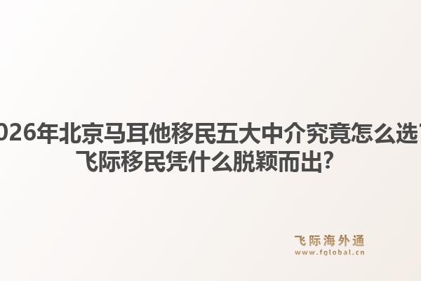 2026年北京馬耳他移民五大中介究竟怎么選？飛際移民憑什么脫穎而出？