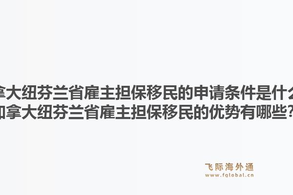 加拿大紐芬蘭省雇主擔(dān)保移民的申請條件是什么？加拿大紐芬蘭省雇主擔(dān)保移民的優(yōu)勢有哪些？1.jpg