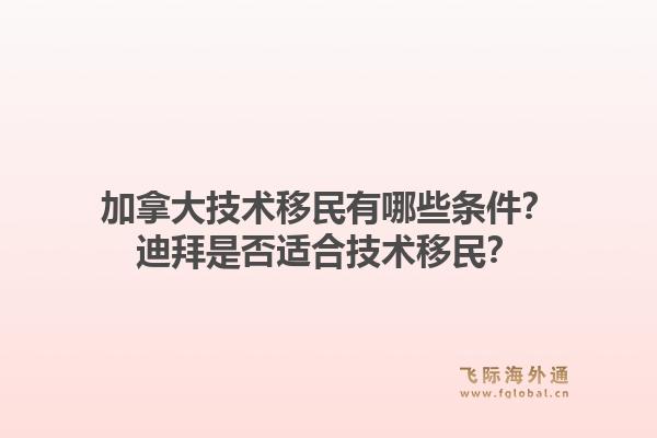 加拿大技術移民有哪些條件？迪拜是否適合技術移民？1.jpg